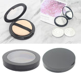 Maxbell Maxbell 2pcs Women Cosmetic Pressed Powder Case Blush Concealer Container Box 01