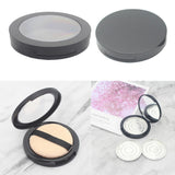 Maxbell Maxbell 2pcs Women Cosmetic Pressed Powder Case Blush Concealer Container Box 01