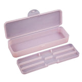 Maxbell Maxbell Two Layer Storage Box Nail File Dotting Drawing Brush Container Case Pink