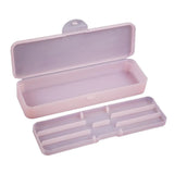 Maxbell Maxbell Two Layer Storage Box Nail File Dotting Drawing Brush Container Case Pink
