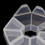 Maxbell Clear Plastic Storage Box Case for Nail Tips Art False Eyelashes Organizing