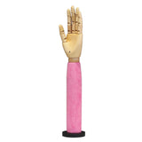 Maxbell Wooden Articulated Display Hand Model Manicure Practice Painting Mannequin Rose Red