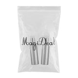 Maxbell Maxbell 2x Empty Makeup Shampoo Pump Bottles Aluminum Cream Lotion Containers 150ml