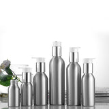 Maxbell Maxbell 2x Empty Makeup Shampoo Pump Bottles Aluminum Cream Lotion Containers 150ml