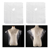 Set of 400 Disposable Hair Cutting Cape Gowns Unisex Hair Cut Protect Capes
