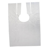 250 Waterproof Disposable Hair Cutting Cape Gown Hairdresser Apron+16 xClips
