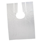 250 Waterproof Disposable Hair Cutting Cape Gown Hairdresser Apron+16 xClips