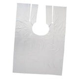 250 Waterproof Disposable Hair Cutting Cape Gown Hairdresser Apron+16 xClips