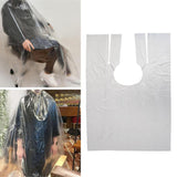 250 Waterproof Disposable Hair Cutting Cape Gown Hairdresser Apron+16 xClips