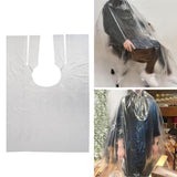 250 Waterproof Disposable Hair Cutting Cape Gown Hairdresser Apron+16 xClips