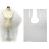 250 Waterproof Disposable Hair Cutting Cape Gown Hairdresser Apron+16 xClips