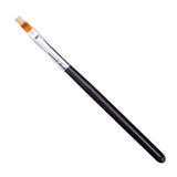 Maxbell 3xUV Gel Nail Brush Black Wood Handle Nylon Hair Ombre Brush Pro Nail Art Tool