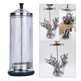 4x Disinfection Jar Container Sanitizer Glass Tool Germicide Jar Cup L/S