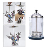 4x Disinfection Jar Container Sanitizer Glass Tool Germicide Jar Cup L/S