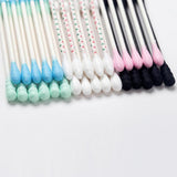 Maxbell 6x200PCS Paper Stick Handle Tips Cotton Swabs Swab Cleaning Applicators Blue