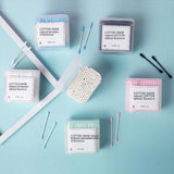 Maxbell 4x200PCS Paper Stick Handle Tips Cotton Swabs Swab Cleaning Applicators Blue