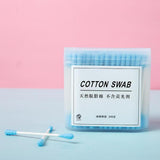 Maxbell 4x200PCS Paper Stick Handle Tips Cotton Swabs Swab Cleaning Applicators Blue