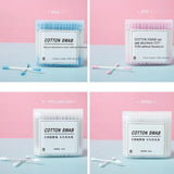 Maxbell 5x200PCS Paper Stick Handle Tips Cotton Swabs Swab Cleaning Applicators Blue