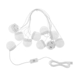 8xHollywood Style LED Vanity Mirror Lights for Makeup  10 Bulbs White light