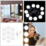 8xHollywood Style LED Vanity Mirror Lights for Makeup  10 Bulbs White light