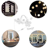 6xHollywood Style LED Vanity Mirror Lights for Makeup  14 Bulbs White light