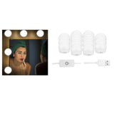 6xHollywood Style LED Vanity Mirror Lights for Makeup  14 Bulbs White light