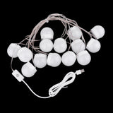 6xHollywood Style LED Vanity Mirror Lights for Makeup  14 Bulbs 3 Colors