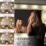6xHollywood Style LED Vanity Mirror Lights for Makeup  14 Bulbs 3 Colors
