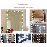 6xHollywood Style LED Vanity Mirror Lights for Makeup  14 Bulbs 3 Colors