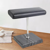 Maxbell Luxury Marble Base Fashion Watch Display Stand Jewelry Case for Vanity Top silver rod