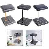 Maxbell Luxury Marble Base Fashion Watch Display Stand Jewelry Case for Vanity Top gold rod
