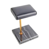 Maxbell Luxury Marble Base Fashion Watch Display Stand Jewelry Case for Vanity Top gold rod