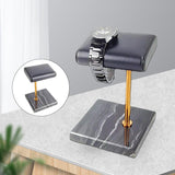Maxbell Luxury Marble Base Fashion Watch Display Stand Jewelry Case for Vanity Top gold rod