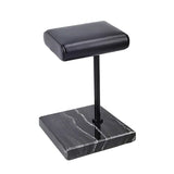 Maxbell Luxury Marble Base Fashion Watch Display Stand Jewelry Case for Vanity Top silver rod