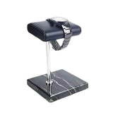 Maxbell Luxury Marble Base Fashion Watch Display Stand Jewelry Case for Vanity Top black rod