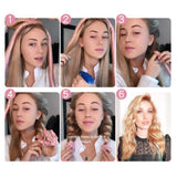 Maxbell 2pcs Heatless Curling Rod Headband No Heat Curls Curler Set