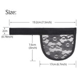 Maxbell 3x5pcs Hair Net for Making Ponytail Weaving Net Wig Caps Hair Accessories black
