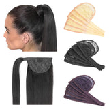 Maxbell 3x5pcs Hair Net for Making Ponytail Weaving Net Wig Caps Hair Accessories black