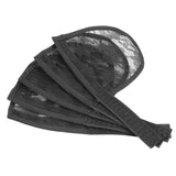 Maxbell 3x5pcs Hair Net for Making Ponytail Weaving Net Wig Caps Hair Accessories black