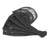 Maxbell 4x5pcs Hair Net for Making Ponytail Weaving Net Wig Caps Hair Accessories black