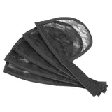 Maxbell 4x5pcs Hair Net for Making Ponytail Weaving Net Wig Caps Hair Accessories black