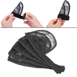 Maxbell 3x5pcs Hair Net for Making Ponytail Weaving Net Wig Caps Hair Accessories black
