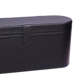 Maxbell 2Pcs PU Leather Hair Dryer Storage Box HD01 Fits Accessories Organizer Black