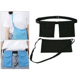 Maxbell Adjustable Drainage Pouch Set Tools for Mastectomy Operation Showering Black