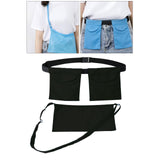 Maxbell Adjustable Drainage Pouch Set Tools for Mastectomy Operation Showering Black