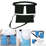Maxbell Adjustable Drainage Pouch Set Tools for Mastectomy Operation Showering Black