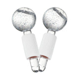 Maxbell 2xFacial Cooling Ice Globes Crystal Ball for Facial Neck Care Pink White