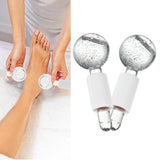Maxbell 2xFacial Cooling Ice Globes Crystal Ball for Facial Neck Care Pink White