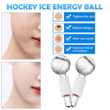 Maxbell 2xFacial Cooling Ice Globes Crystal Ball for Facial Neck Care Pink White