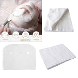 Maxbell 2x100Pcs Gauze Facial Mask Non-Irritating Disposable for Salon 30x35cm